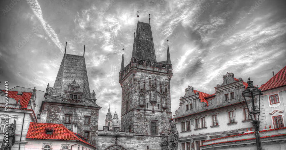 Obraz premium medieval gothic castle in Europe