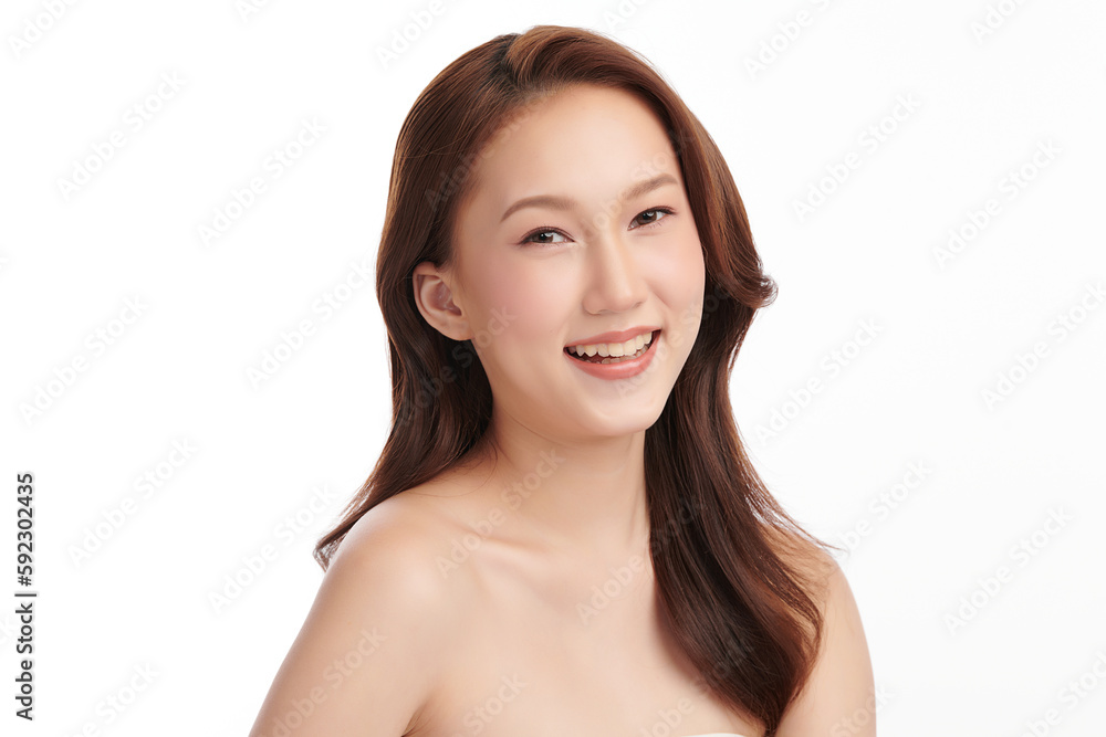 Beautiful young asian woman with clean fresh skin on white background, Face care, Facial treatment, Cosmetology, beauty and spa, Asian women portrait. Beautiful young asian woman with clean fresh skin on white background, Face care, Facial treatment, Cosmetology, beauty and spa, Asian women portrait.