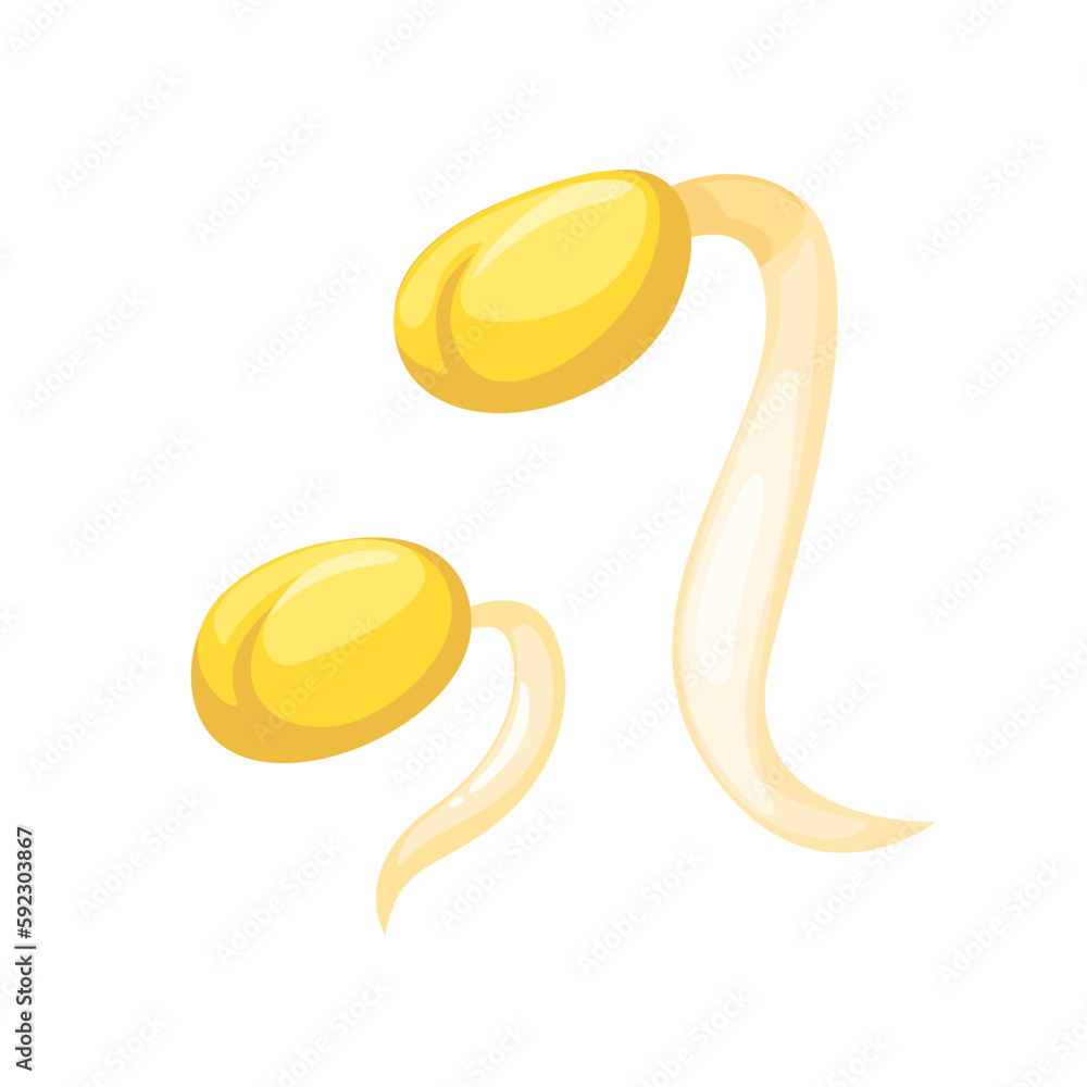 Sprouts Vegetable symbol set cartoon vector Sprouts Vegetable symbol set cartoon vector