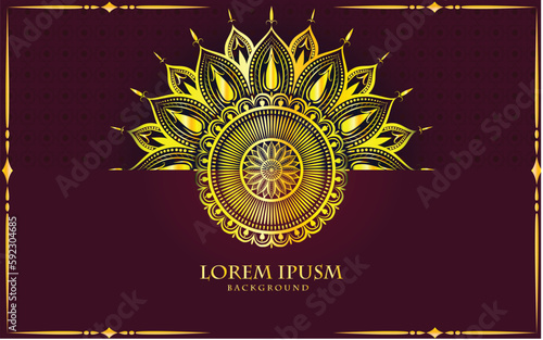 Luxury floral pattern mandala art, abstract mandala vector for meditation poster, yoga poster, banner, wedding card, invitation card, henna, tattoo, covert page design element, vector art illustration