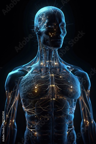 Transparent human body show...