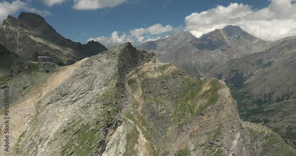 aerial view of a melting glacier in the swiss alps aerial view of a melting glacier in the swiss alps