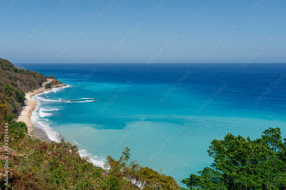 Rocky coastline. Caribbean sea. Tropical nature. Rocky coastline. Caribbean sea. Tropical nature.
