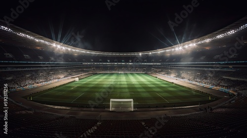 The Grand Arena That Lights Up The Night: Enjoy Football at its Finest: Generative AI