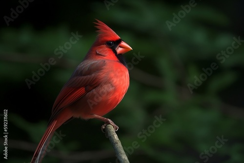 red cardinal on a branch © Chandler