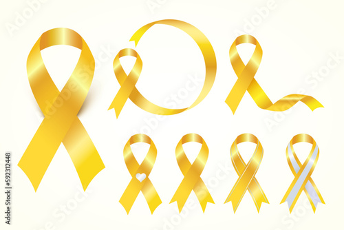 The yellow awareness ribbon can represent to show support for our troops, raising awareness to Prisoners, adoption, suicide prevention, missing persons and many different types of cancer. 