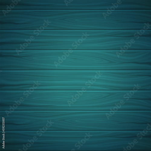 Wooden background template, in turquoise color, for vector image design. The illustration is easy to edit