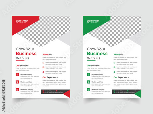 Professional business flyer template design