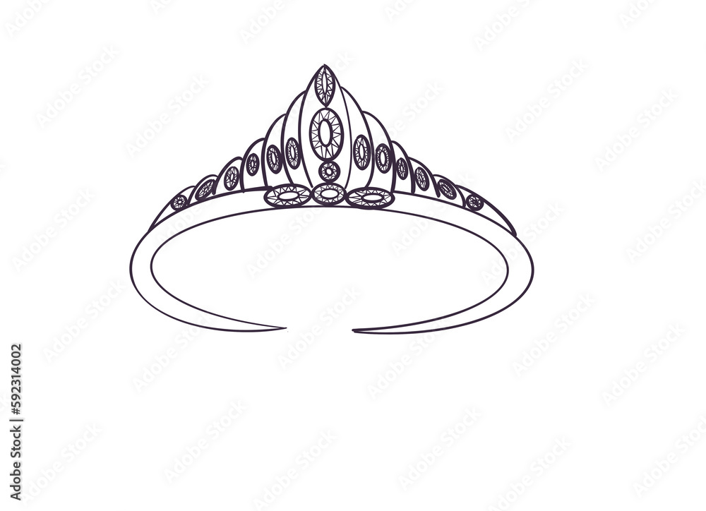 illustration of a symbol of peace.The Crown illustration of a symbol of peace.The Crown