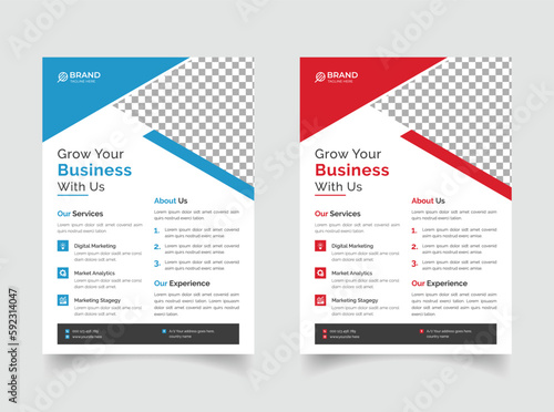 Professional business flyer template design