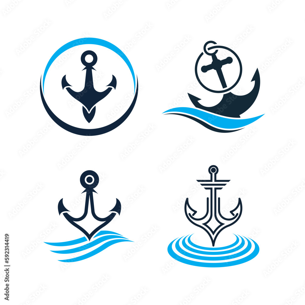 Anchor logo icon boat ship marine navy Anchor logo icon boat ship marine navy