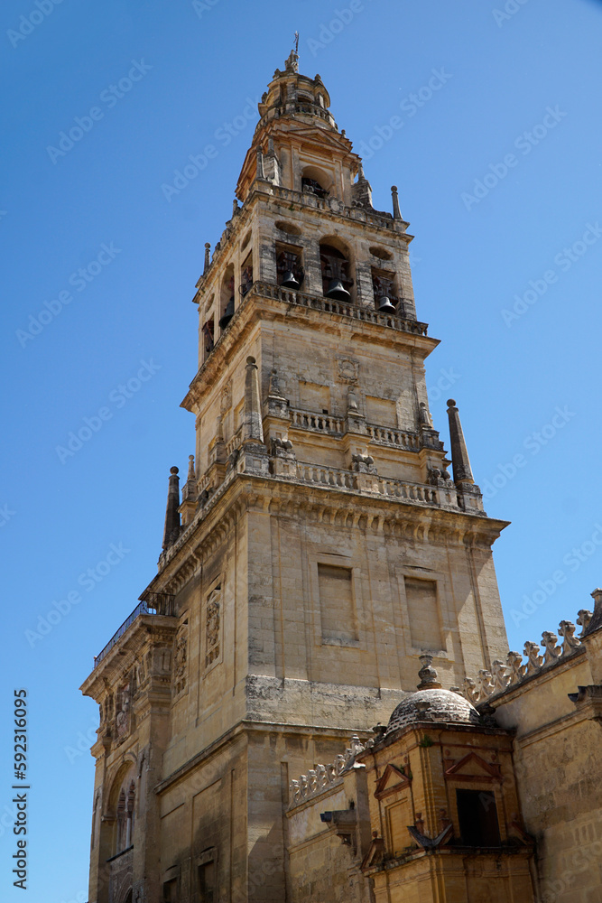 Belfry in Mezquita - Mosque–Cathedral of Cordoba in Spain