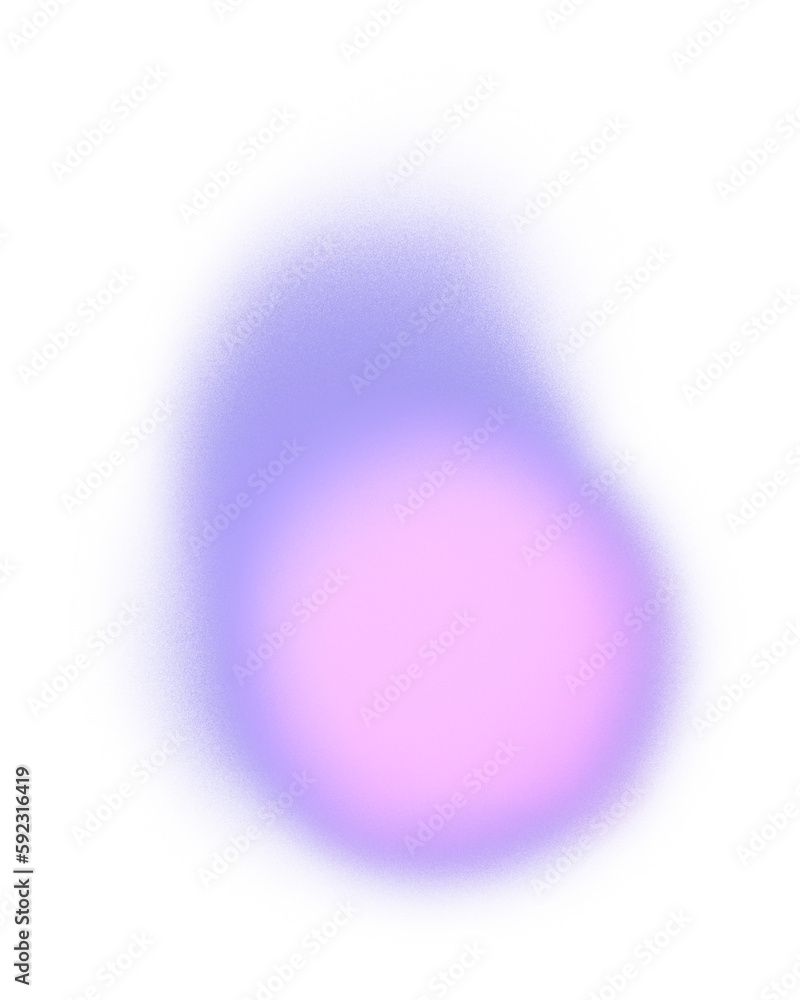 Grain gradient in circle motion shape. Isolated png grainy purple pink gradient. Abstract background element.