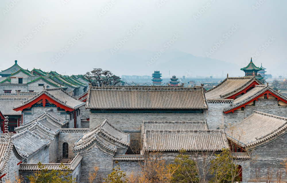 Fototapeta premium The ancient county of Taiyuan, Shanxi Province, China