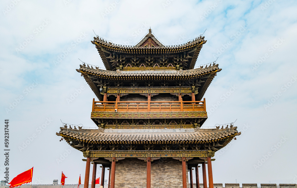 The ancient county of Taiyuan, Shanxi Province, China The ancient county of Taiyuan, Shanxi Province, China