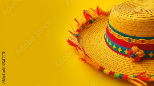 Mexican Sombrero Hat with Generative AI