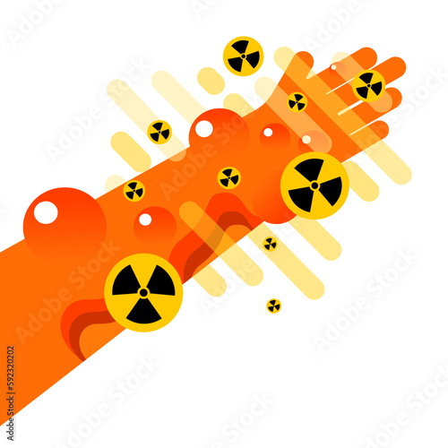 Radioactive injuries.