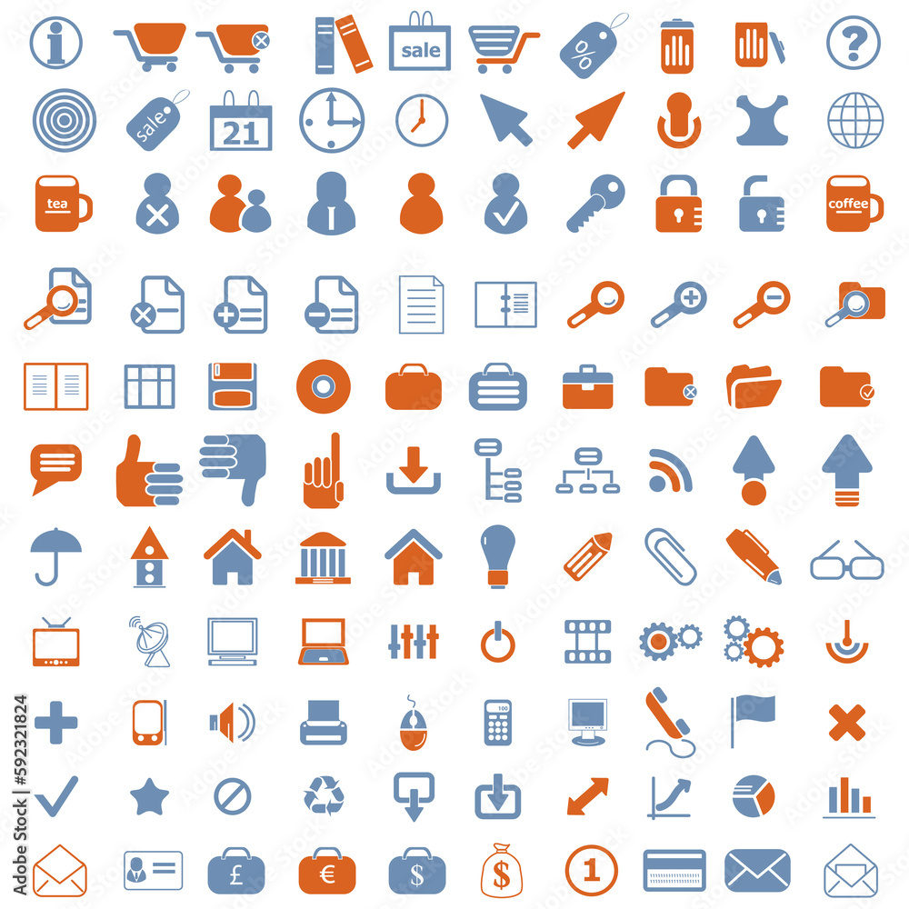 collection of icon vector designs with various shapes collection of icon vector designs with various shapes