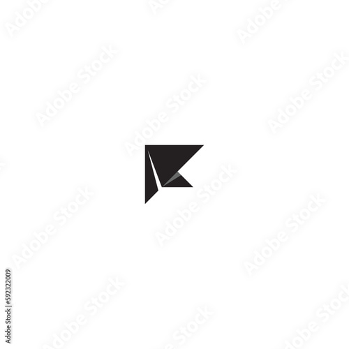 Geometric letter r with paper plane logo for illustration  initial  design  web  icon  business  logo  design  letter  r  plane  paper  symbol  transportation  marketing  travel  vector  origami label