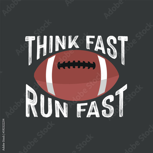 think first run first usa flag funny football funny t shirt design vector graphic  apparel  cool  font  grunge  label  lettering  print  quote  shirt  tee  textile  trendy  typography  clothes