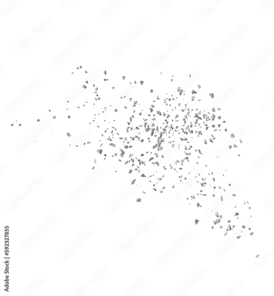 Concrete rock debris isolated transparent background 3d rendering
Concrete rock debris isolated transparent background 3d rendering
