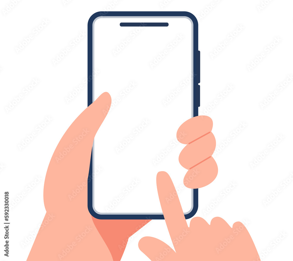 Businessman hand touching mobile phone and using app illustrious Businessman hand touching mobile phone and using app illustrious