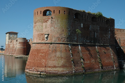 Fortezza Medicea al porto di Livorno . A difesa del porto gestito da Firenze nel medioevo photo