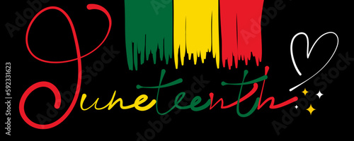 Junteenth freedom day vector design