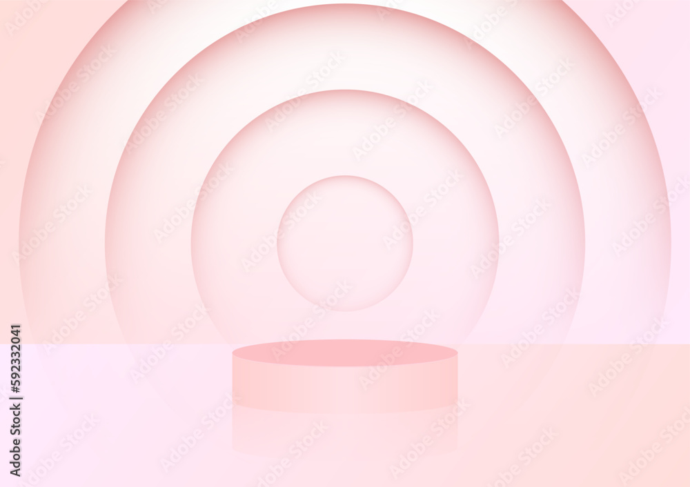 Obraz premium Pink background advertising product presentation