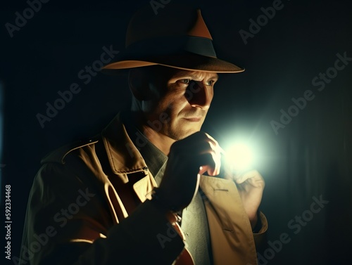 A detective solving a high-profile criminal case and bringing the perpetrator to justice