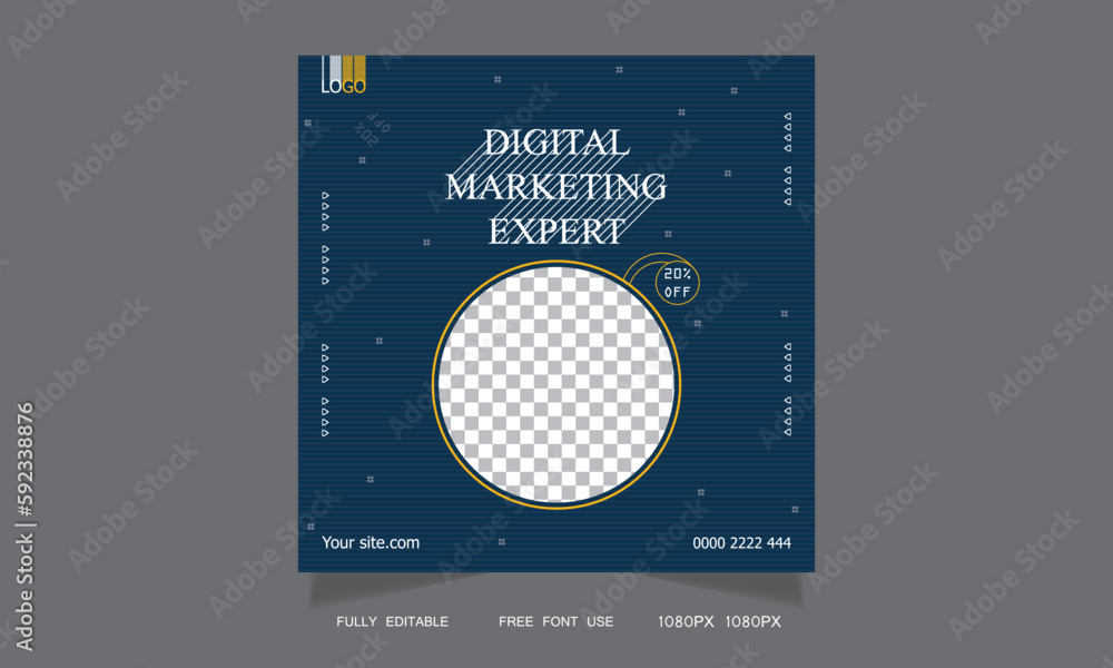 Social media banner design and set vector stock template Social media banner design and set vector stock template
