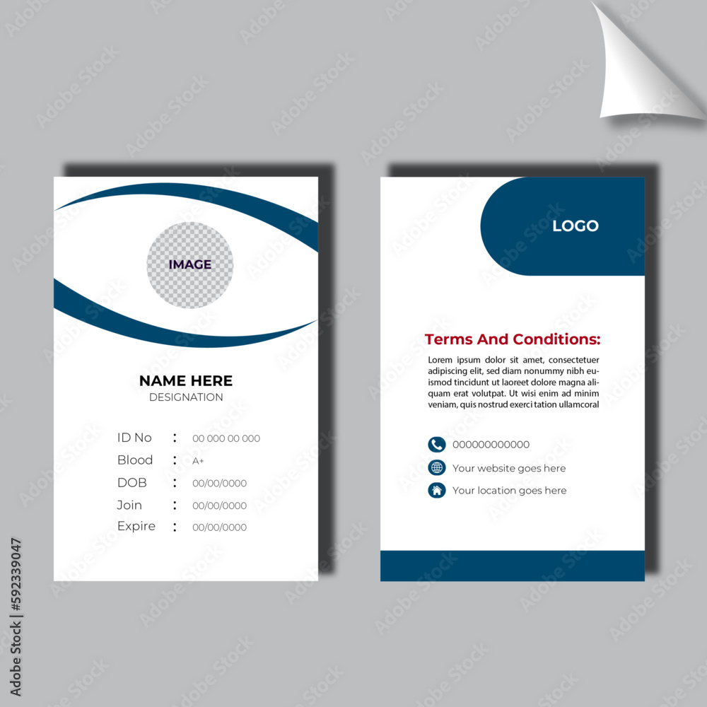 i.d card design i.d card design