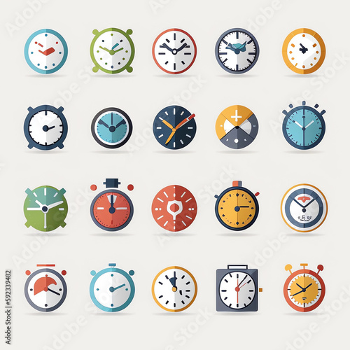 Business Clock Icons