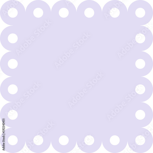 Scalloped Edge Square Frame