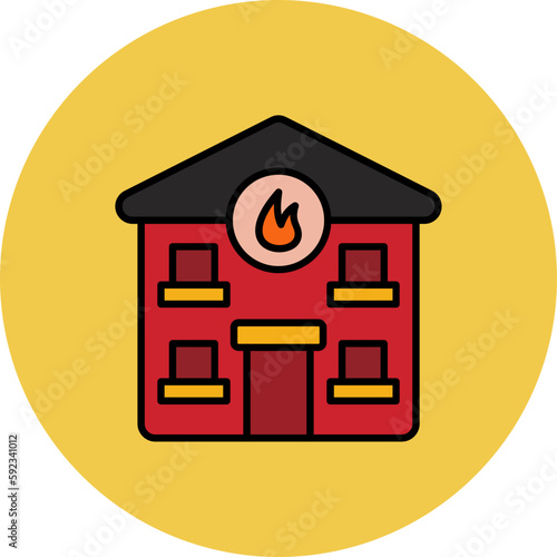 Fire Station Icon