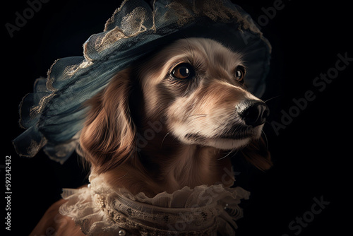 victorian dog 2, Generative AI