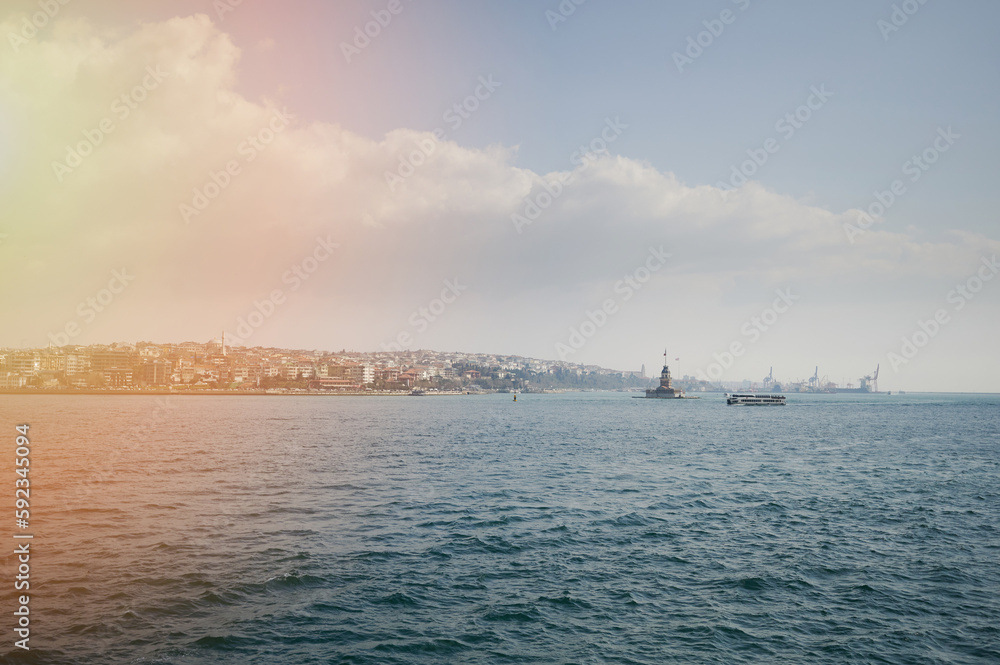 Panorama of Istanbul from Bosphorus