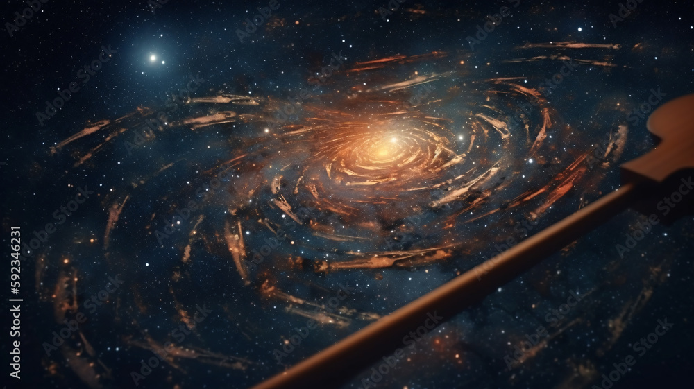 Fototapeta premium a computer generated image of a spiral galaxy