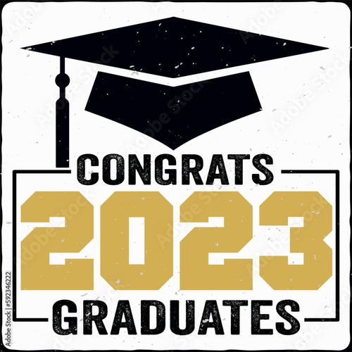 Graduation T-shirt Design, SVG Design, Class Of 2023, Senior Class Of 2024, Graduation, Template, Vector Design