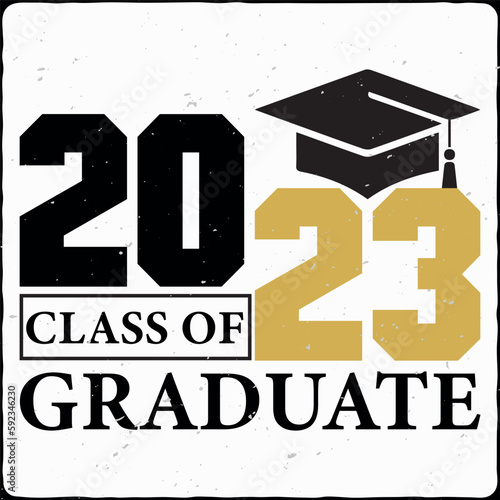 Graduation T-shirt Design, SVG Design, Class Of 2023, Senior Class Of 2024, Graduation, Template, Vector Design