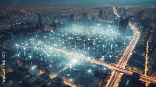 5G network, Wireless technology, Communication. Generative AI.