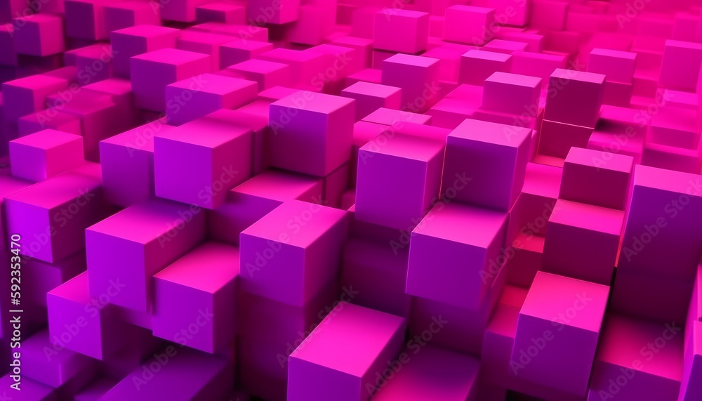 Abstract Background with Cubes Generative AI Abstract Background with Cubes Generative AI