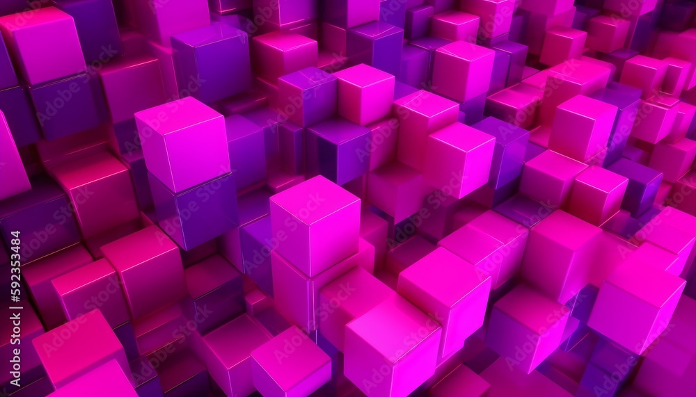 Abstract Background with Cubes Generative AI Abstract Background with Cubes Generative AI