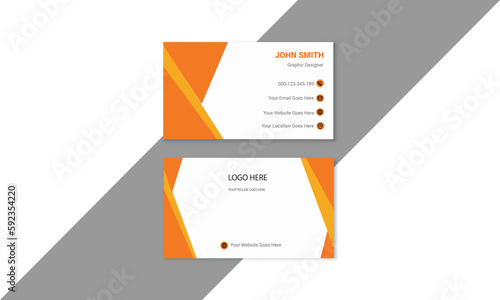 24. Double-sided creative modern business card template. Horizontal and vertical layout. Vector illustration. Striped Optical Illusion Business Card. © designsquare