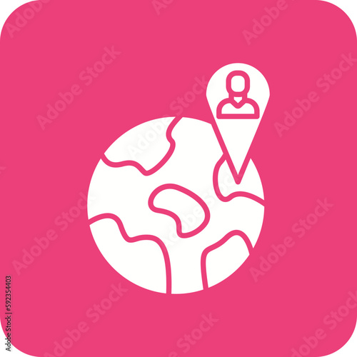 Citizenship Multicolor Round Corner Glyph Inverted Icon