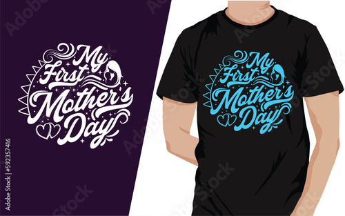 happy mothers dey t-shirt design