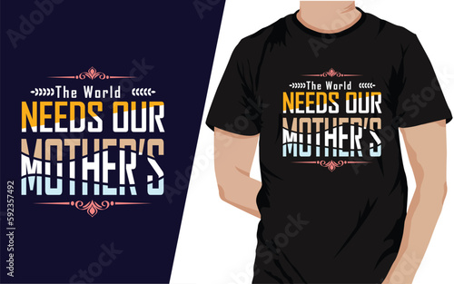 happy mothers dey t-shirt design