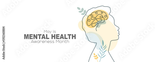 May is Mental Health Awareness Month banner.