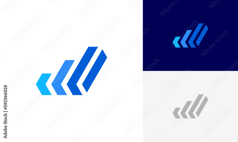 financial growth chart logo design vector financial growth chart logo design vector