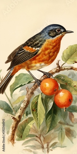 robin on a branch © nodah